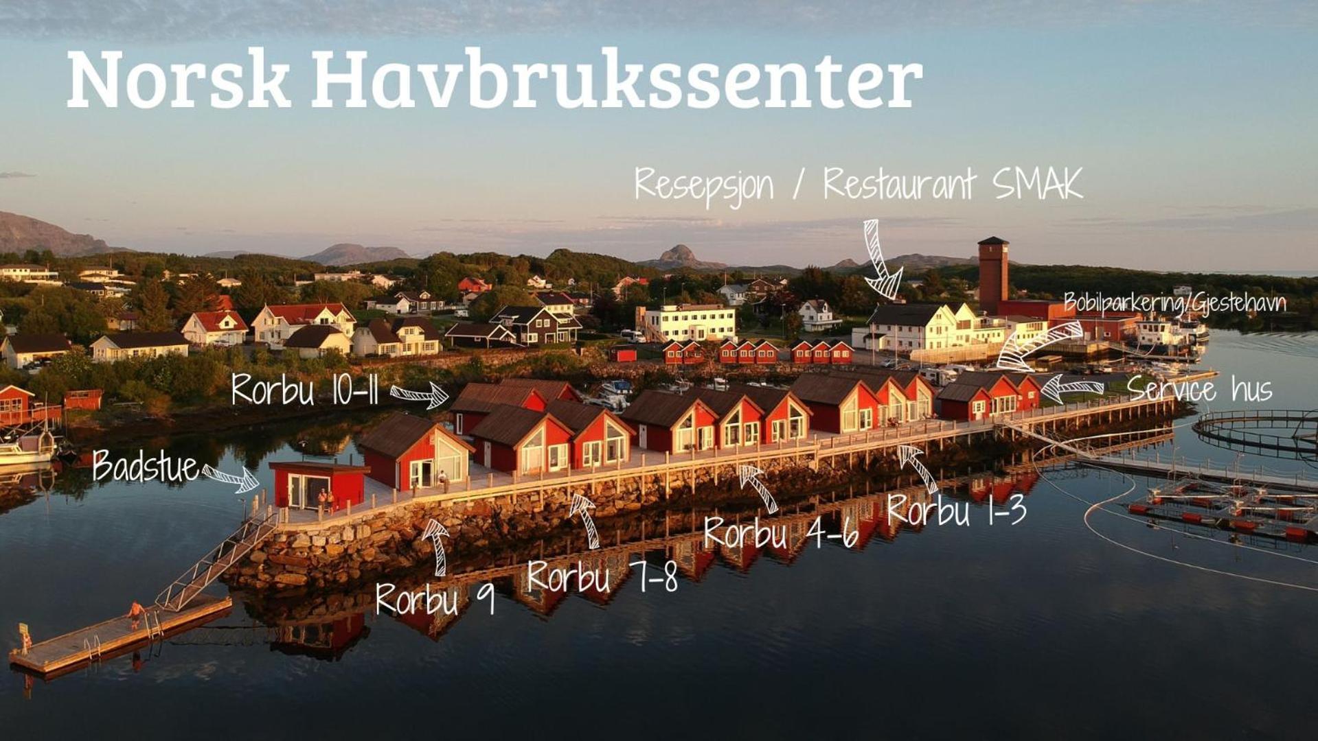 Norsk Havbrukssenter - Rorbuer Hotell Bronnoysund Eksteriør bilde
